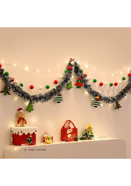 Yeni Noel Partisi Dekorasyon Kapı Asma Bunting Noel Askıları Atmosfer Dekorasyon Askıları (Yurt Dışından)