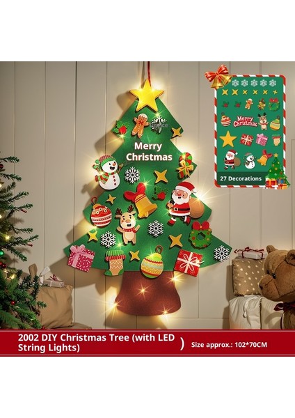 Yeni Noel Partisi Dekorasyon Kapı Asma Bunting Noel Askıları Atmosfer Dekorasyon Askıları (Yurt Dışından)