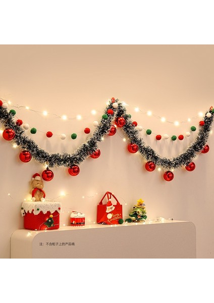 Yeni Noel Partisi Dekorasyon Kapı Asma Bunting Noel Askıları Atmosfer Dekorasyon Askıları (Yurt Dışından)