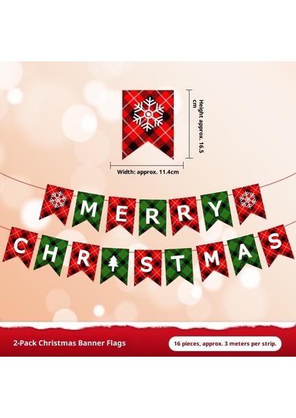 Yeni Noel Partisi Dekorasyon Kapı Asma Bunting Noel Askıları Atmosfer Dekorasyon Askıları (Yurt Dışından)