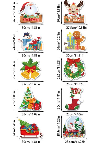 Yeni Noel Partisi Dekorasyon Kapı Asma Bunting Noel Askıları Atmosfer Dekorasyon Askıları (Yurt Dışından)
