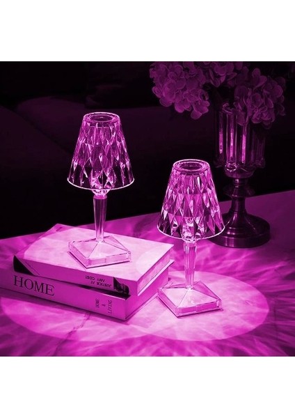 HA-1638 Dekoratif Rgb Led'li Ambiyans Masa Gece Lambası Şarjlı Dokunmatik Tuşlu fiyatları