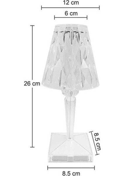 HA-1638 Dekoratif Rgb Led'li Ambiyans Masa Gece Lambası Şarjlı Dokunmatik Tuşlu modelleri