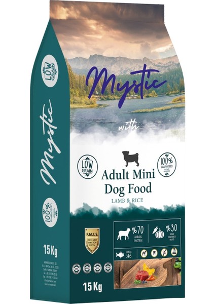 Yetişkin Mini Irk Köpek Maması Kuzulu 15 kg