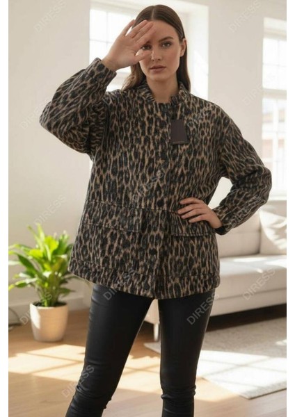Leopar Kaşe Massımo Model Bomber Ceket fırsatları