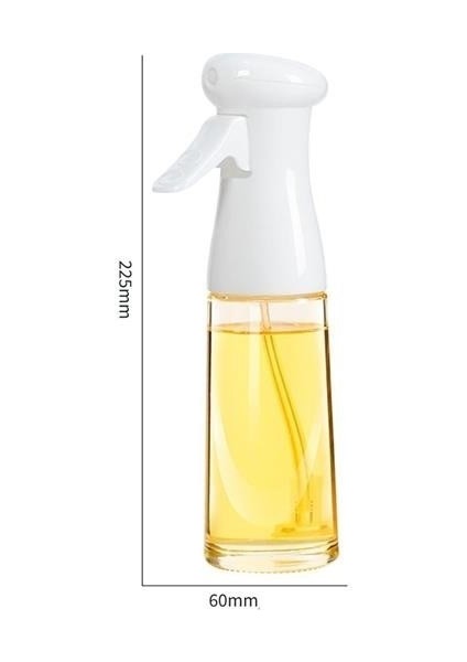 Buffer® Çok Amaçlı Cam Şişe Püskürtmeli Dağıtıcı Yağdanlık Limonluk Sirke Sosluk Spreyi Beyaz