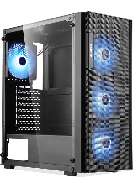 Axe 5 Siyah 750W 80+ Bronze Pcıe 5.1 Midi Tower Kasa (Rainbow Fan)