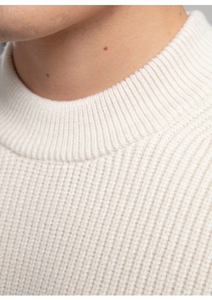 Yarım Balıkçı Yaka Regular Fit Ekru Erkek Kazak 261 Lcm 241029 Ruben Ekru modelleri