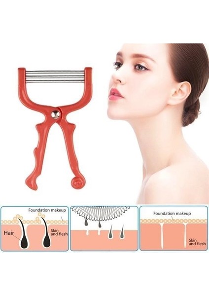 Buffer® Kaş Bıyık Yüz Tüy Alma Aleti Yaylı Yüz Epilasyon Aleti