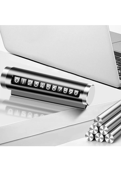 Buffer® Alüminyum Kasa Siyah Renk Çevirmeli Araç Içi Telefon Numaratörü Park Oto Numaratörü fiyatları