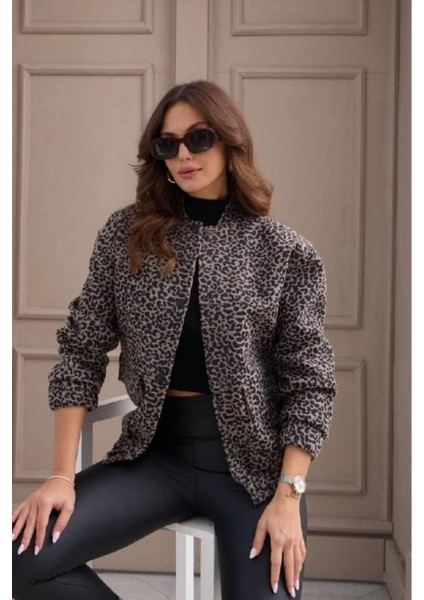 Leopar Kaşe Zara Model Bomber Ceket fiyatları