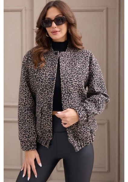 Leopar Kaşe Zara Model Bomber Ceket modelleri