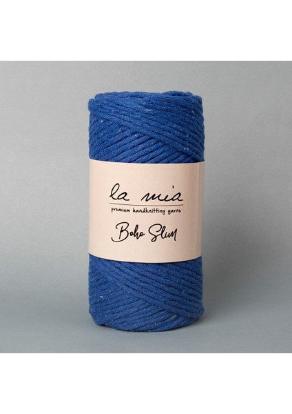 La Mia Boho Slim Saks Mavi El Örgü Ipi - L020 - 34253