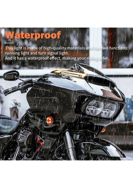 Yol Glide Modelleri Için Ön Cam Trim Işıkları, Ön Cam Kaplaması, LED Dönüş Sinyalleri, Sürüş Işığı - Gümüş ve Siyah (Yurt Dışından) fırsatları