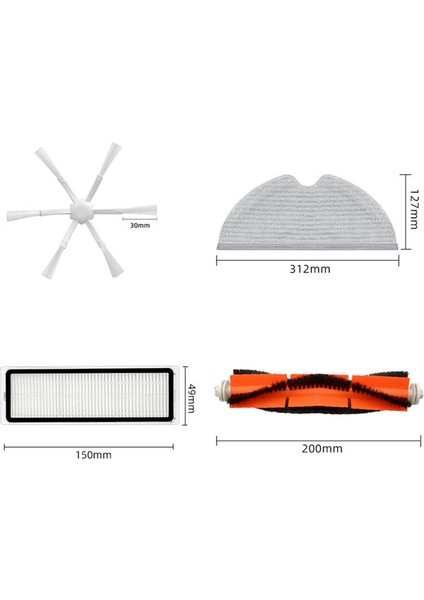 Silindir Ana Yan Fırça Hepa Filtre Paspas Bezi Yedek Parça (Yurt Dışından) indirimleri