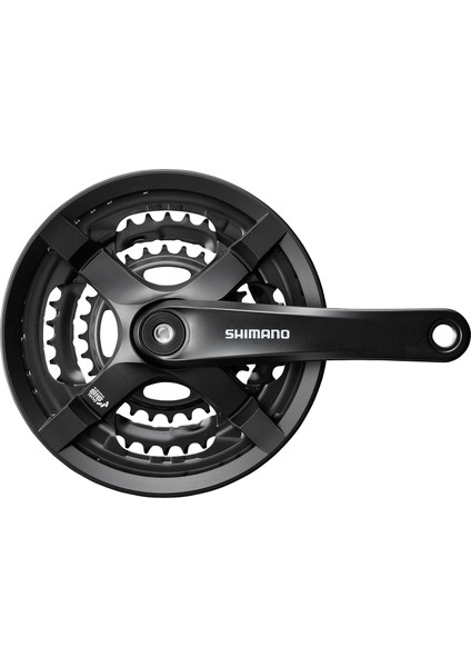 FC-TY501 6/7/8 Vites 42/34/24T 175mm Zincir Korumalı Siyah Aynakol