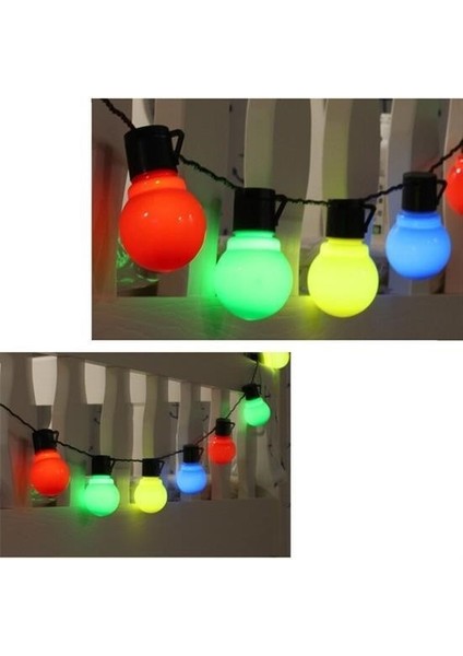 Buffer® Dekoratif Minik Top 40 Ledli Dekoratif Dolama LED Işık (Rgb)