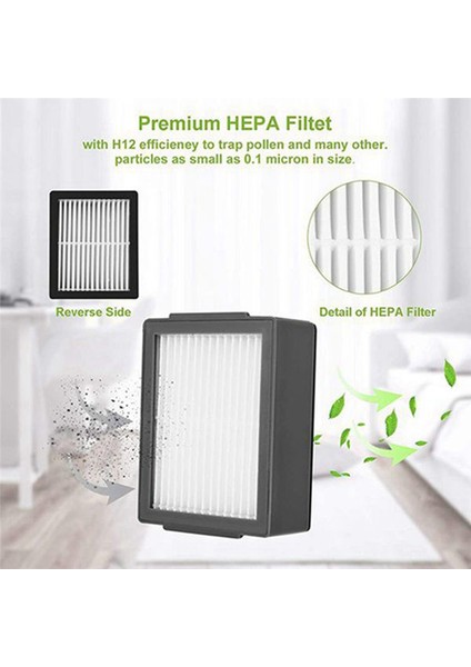 Ecovacs Deebot T8/T5/T9/N8/N5/950 Sterilizasyonu Için 4 Adet Hepa Filtre (Yurt Dışından)