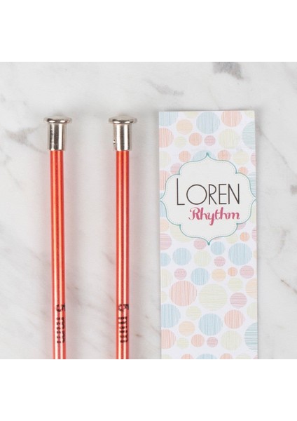 Loren Rythm 5mm Kırmızı Renkli Metal Örgü Şişi fiyatları