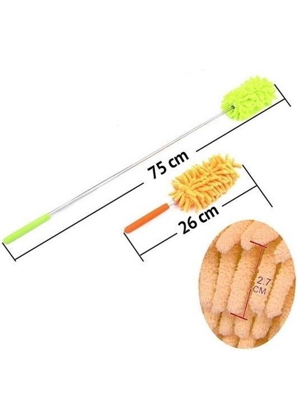 Buffer® Teleskopik Mikrofiber Pratik Uzayabilen Toz Alma Fırçası Aparatı