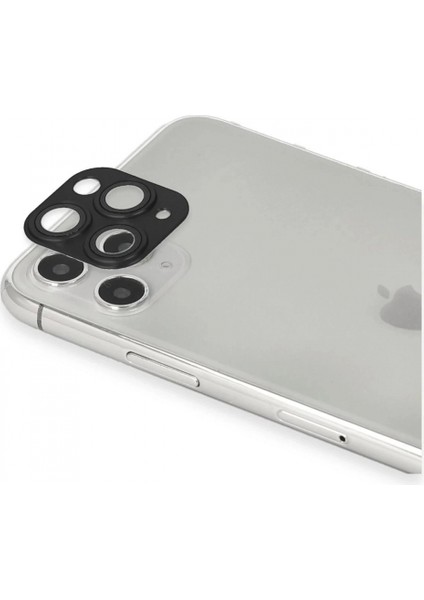iPhone 11 Pro Max Pers Alüminyum Kamera Lens - Siyah fiyatları