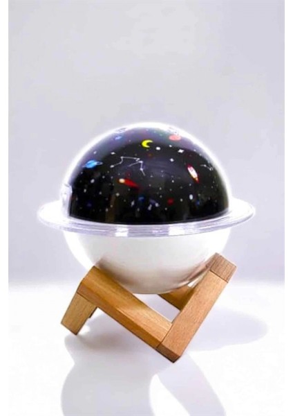 Hava Nemlendirici Masa ve Gece Lambası USB Projeksiyon Aromaterapi indirimleri