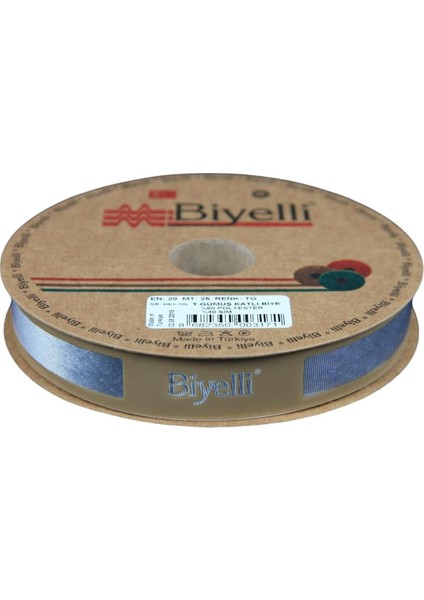 Biye Simli Katlı Tg 2 cm 25 Metre %50 Simli % 50 Polyester