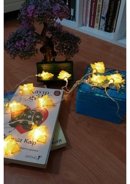 Buffer® Metal Örgülü Çam Ağacı Şeklinde Günışığı Şerit LED Işık Zinciri