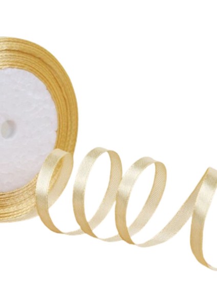 Saten Kurdele 6 mm Karamel 1 Metre