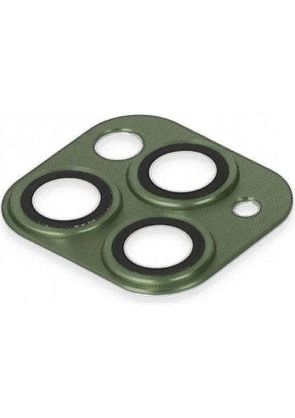 iPhone 11 Pro Max Pers Alüminyum Kamera Lens - Yeşil fırsatları