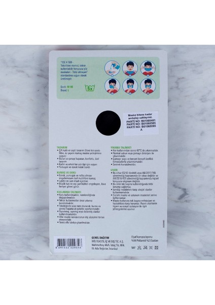 Loren 3 Adet Yıkanabilir Maske modelleri