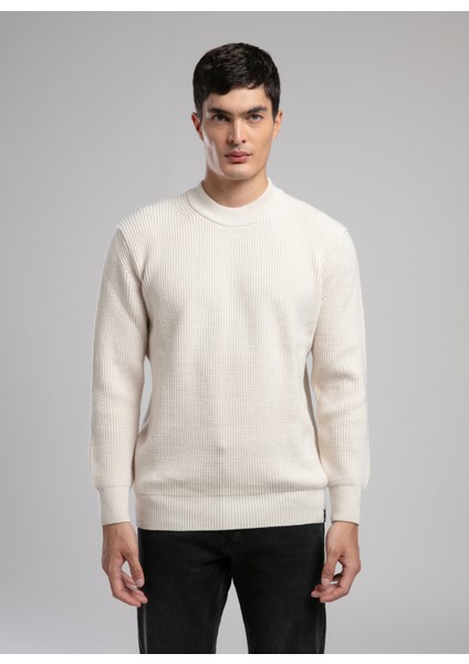 Yarım Balıkçı Yaka Regular Fit Ekru Erkek Kazak 261 Lcm 241029 Ruben Ekru fiyatları