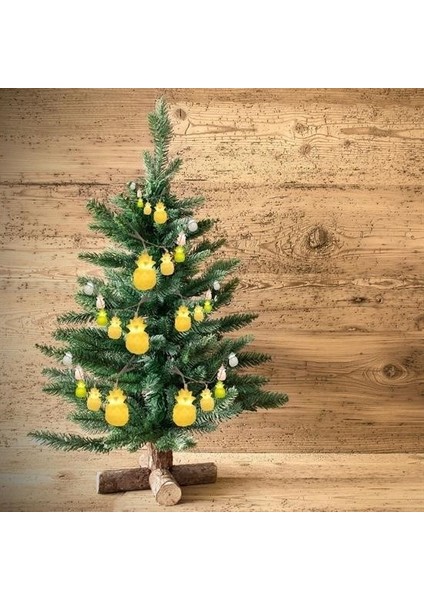 Buffer® Karışık Renk Dekoratif Ananas Dolama 10’lu Şerit LED Işık Zinciri