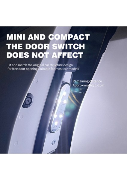 Araba Kapısı Aydınlatmaları LED Karşılama Işığı Manyetik Kontrol USB Şarj Otomatik Açılır Kasa Acil Durum Uyarı Sinyal Lambası (Yurt Dışından) indirimleri