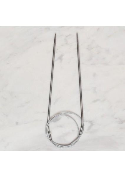 Loren Crafts 2,5 mm Çelik Misinalı Şiş 60 cm