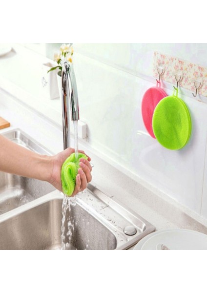 Buffer® 2'li Kir Tutmaz Tırtıklı Yüzey Bulaşık Yıkama Pedi