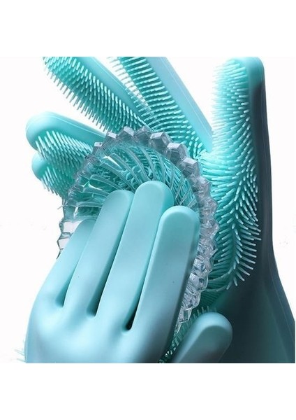 Buffer® Isıya Dayanıklı Pratik Sihirli Silikon Bulaşık Yıkama Eldiveni