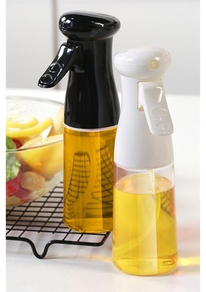 Buffer® Çok Amaçlı Cam Şişe Püskürtmeli Dağıtıcı Yağdanlık Limonluk Sirke Sosluk Spreyi Siyah