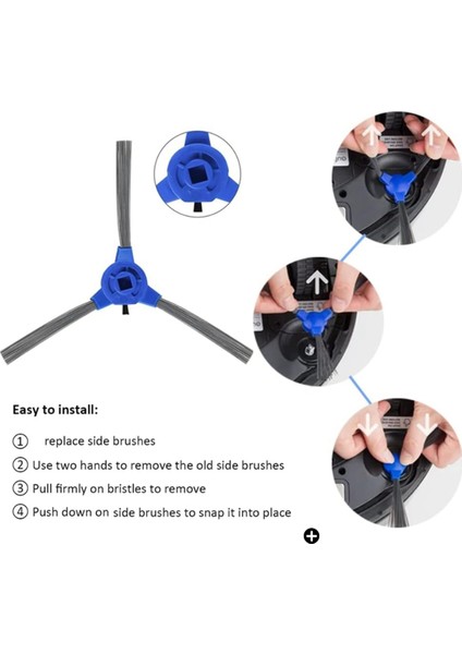 Ilife A7/A9S/X785/X750 Için Ana Fırça Yan Fırça Filtresi Değişimi (Yurt Dışından) fiyatları