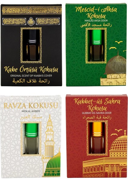 Kabe Örtüsü Kokusu Mescidi Aksa Kokusu Medine Ravza Kokusu ve Kubbetül Sahra Kokusu ALKOLSÜZESANS3ML