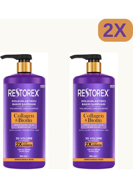 Kolajen&biotin Şampuan 900 ml 2 Adet