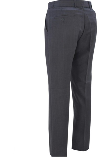 Erkek Gri Klasik Poliviskon Kumaş Pantolon modelleri