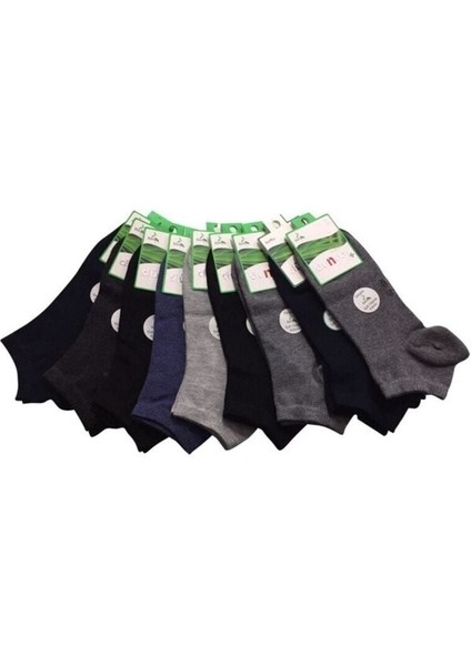 Bambu 6'lı Patik Çorap Karışık Renk