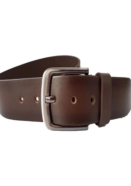 Hakiki Deri Erkek Kemer Kot Için 4.30CM Deri Hakiki Metal Toka