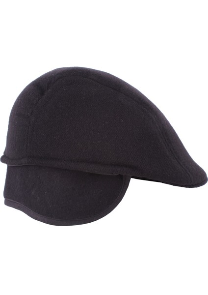 Erkek Ördek Şapka Kulaklı Düz Siyah Kışlık Model 362011-251140 modelleri