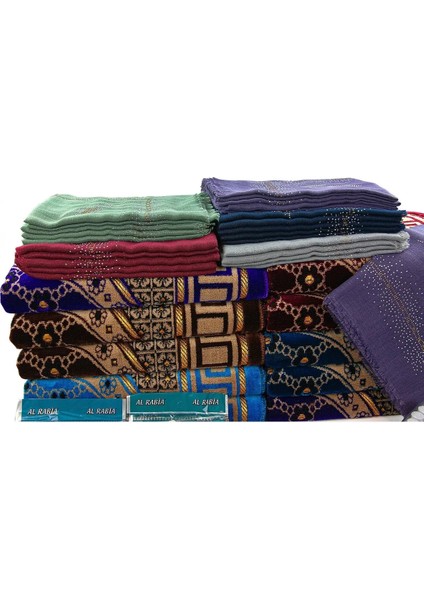 Hürrem 20 Kişilik Hac ve Umre Hediyelik Dodya Kadife Seccade Seti modelleri