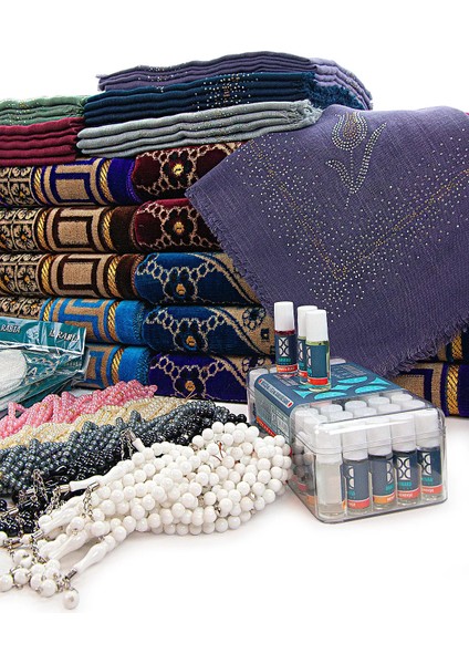 Hürrem 20 Kişilik Hac ve Umre Hediyelik Dodya Kadife Seccade Seti fırsatları