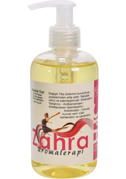 Zahra Woman Aromaterapi Masaj Yağı %100 Doğal 250 Ml. / Ryotopro Zahra Woman Aromatherapy Massage Oil 100% Natural 250 Ml.