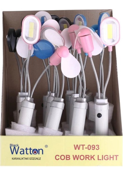 Pilelistore Pervane ve Mıknatıslı Masa Lambası WT-093 fırsatları