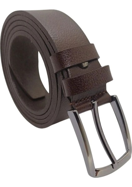 Erkek Kemer Hakiki Deri Kumaş ve Kanvas Pantolonlar Için Uygun 3.2cm